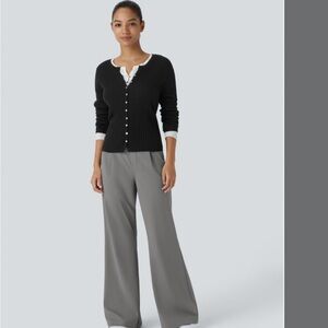 HALARA High Waisted Side Pocket Work Flare Pants